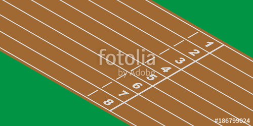 500x250 Empty Running Track