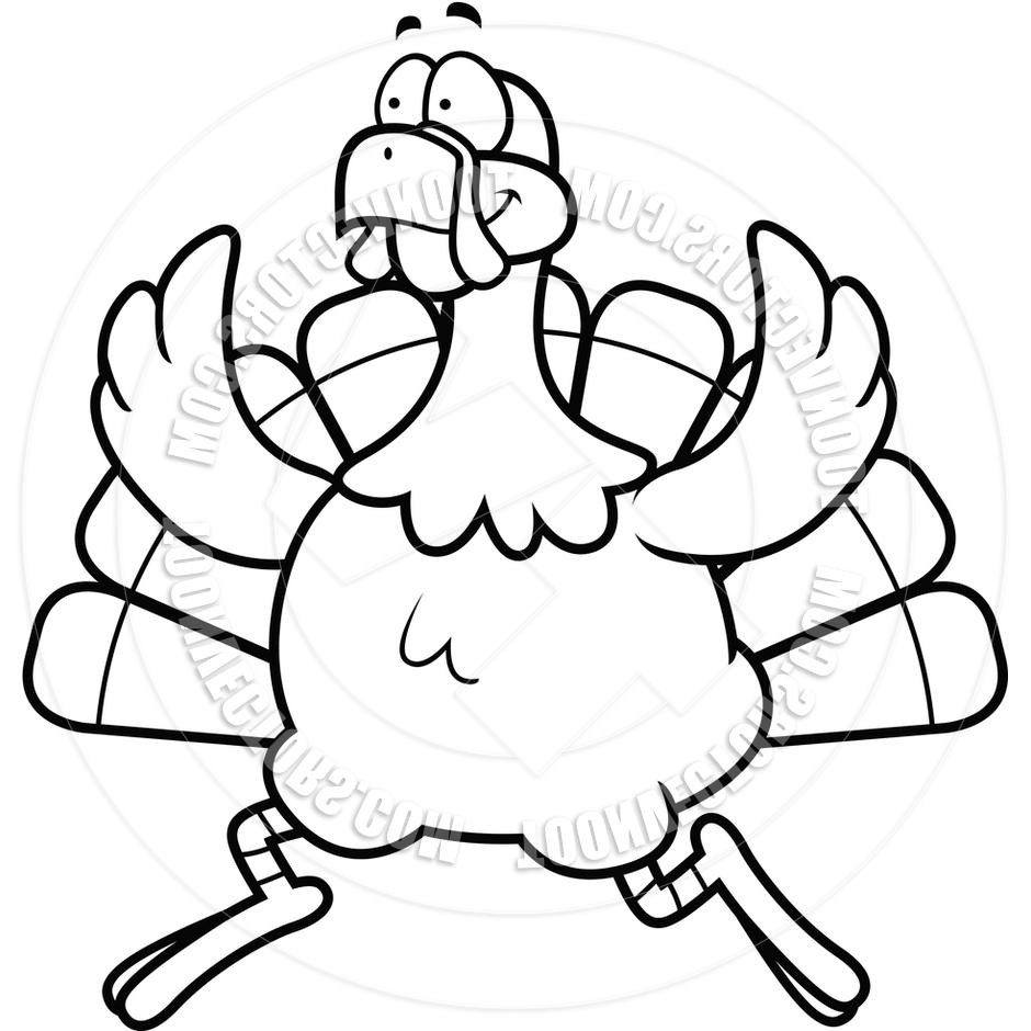 940x940 Best 15 Running Turkey Clipart Black And White Toonvectors Images