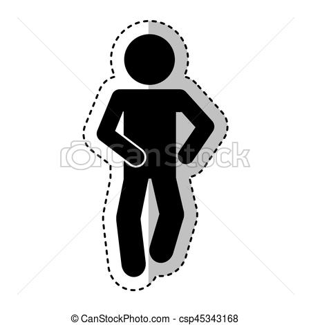 450x470 Figure Human Silhouette Running Vector Illustration Design Clip