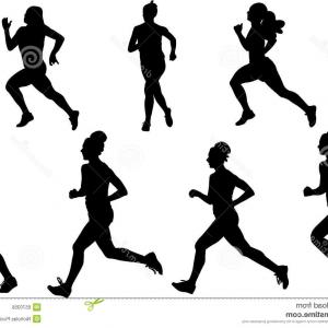 300x300 Woman Running Silhouette Free Vector Lazttweet