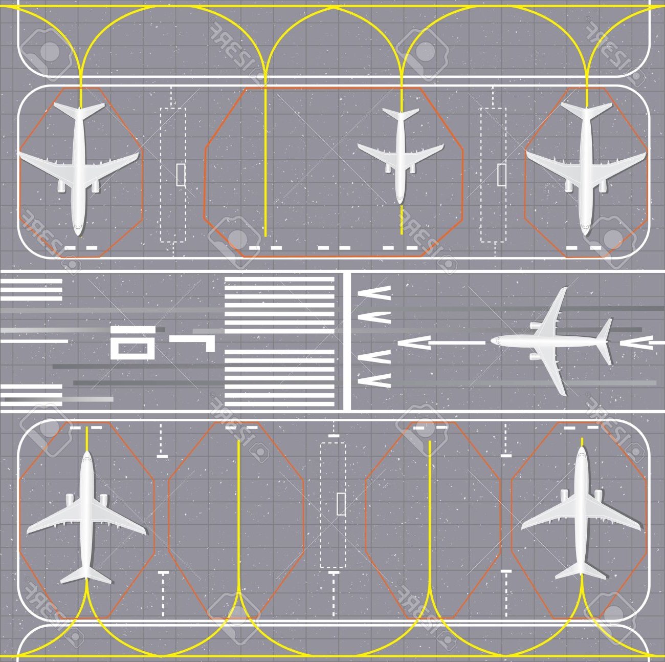 1300x1293 Airport Clipart Airplane Runway 3020016
