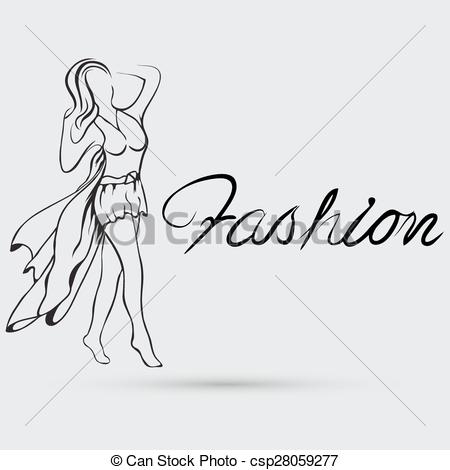 450x470 Beautiful Woman Model Walking On The Runway.