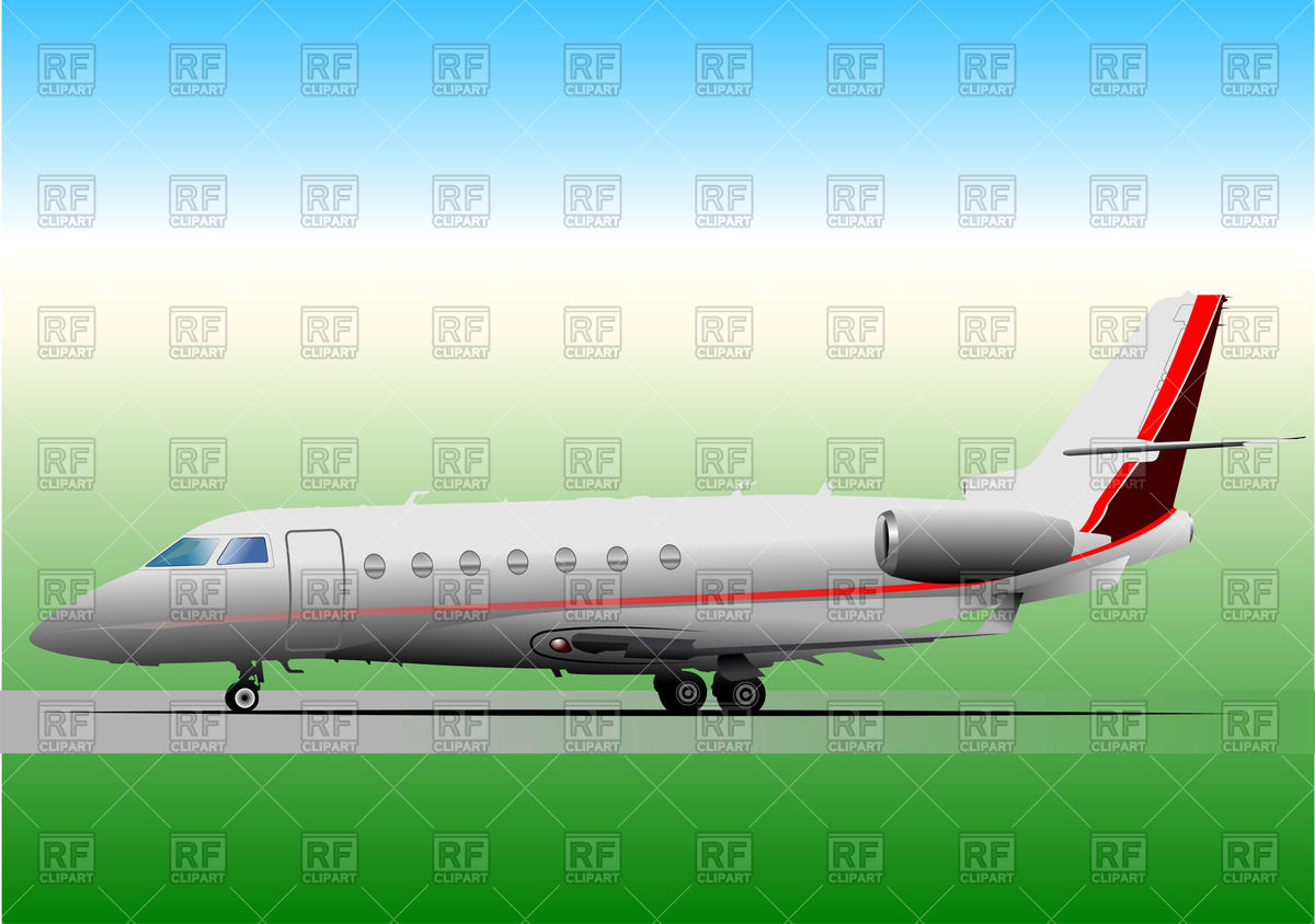 1200x844 Airplane On Runway Vector Image Vector Artwork Of Transportation