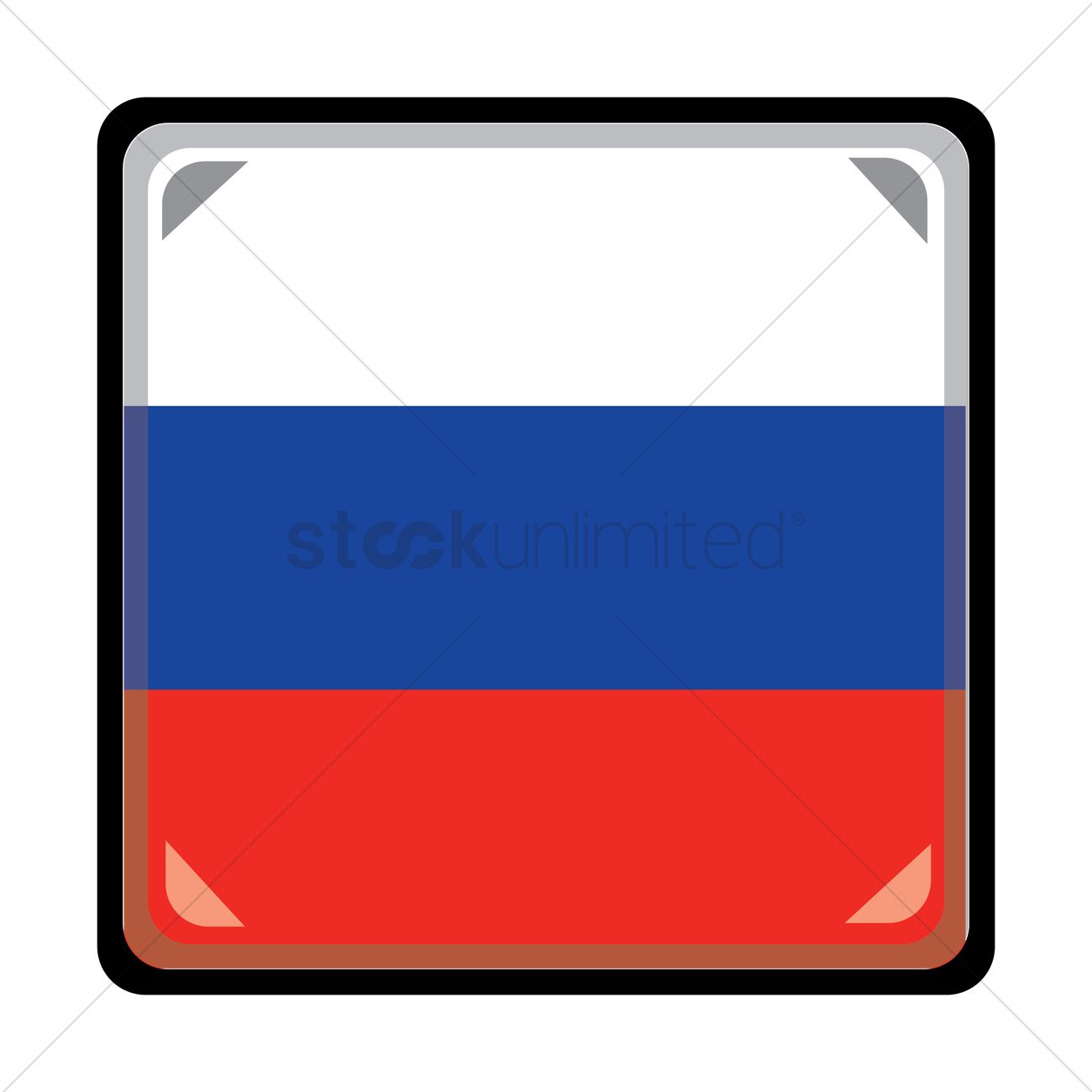 1300x1300 Russia Flag Vector Image