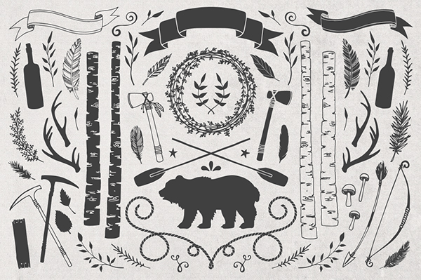 600x399 The Rustica Vector Combo Pack + Bonus On Behance