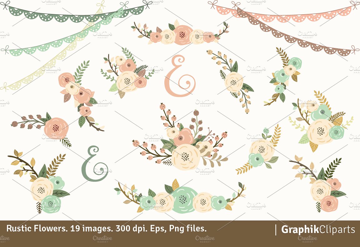 1152x792 Floral Clipart Rustic Flower