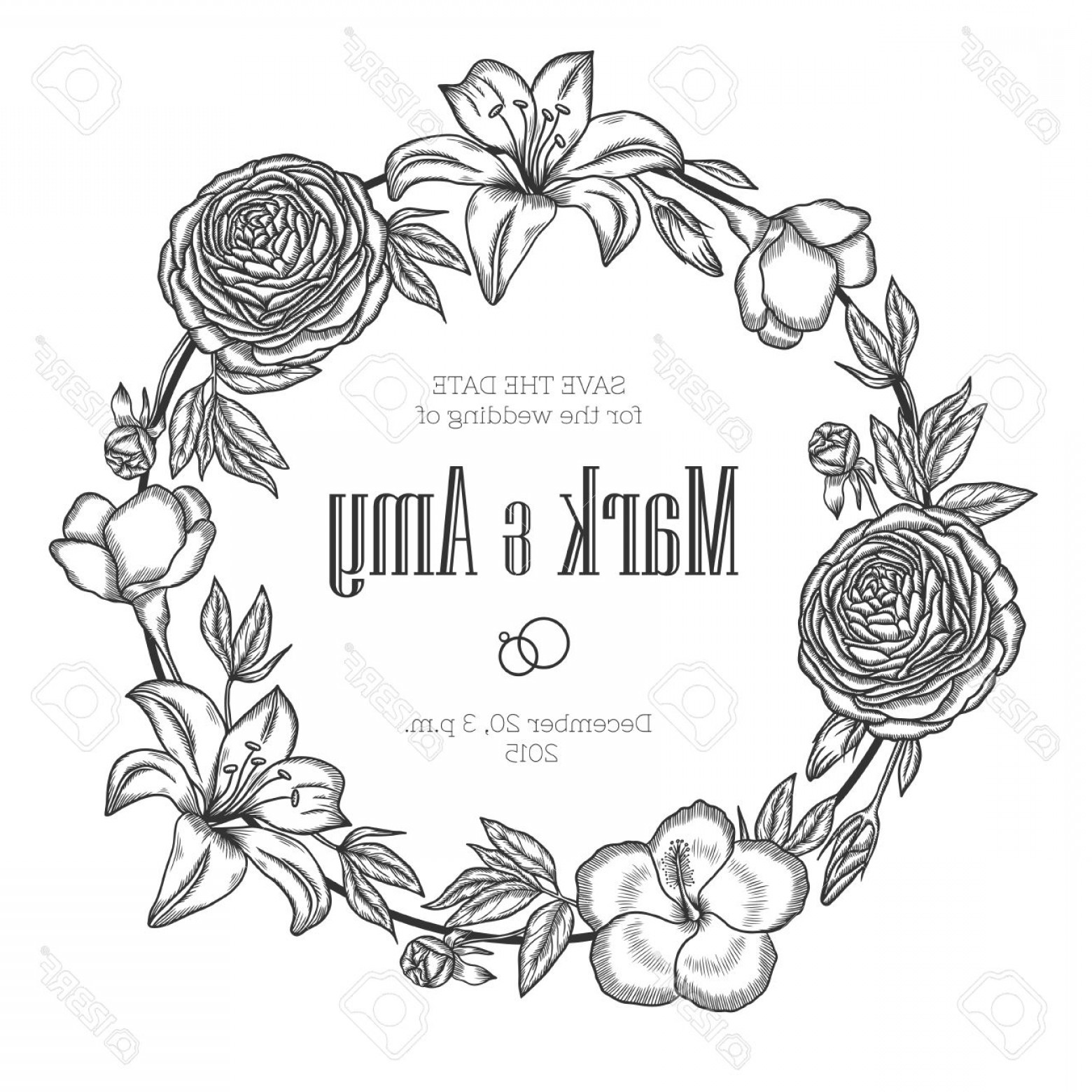 1560x1560 Floral Wreaths Vector Illustrations Lazttweet