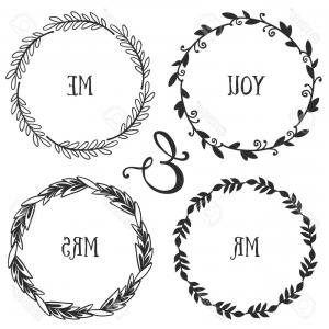 300x300 Hand Drawn Floral Wreath Vector Lazttweet