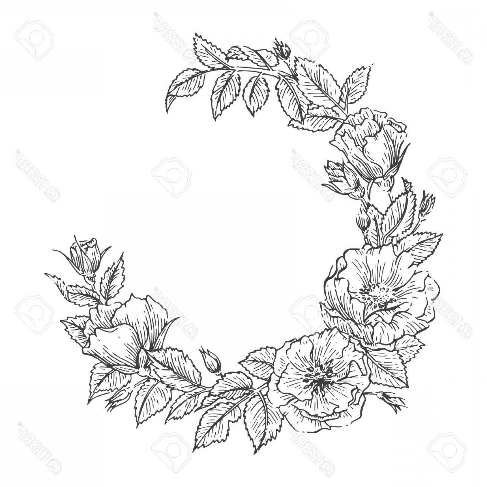 Rustic Wreath Vector at GetDrawings | Free download