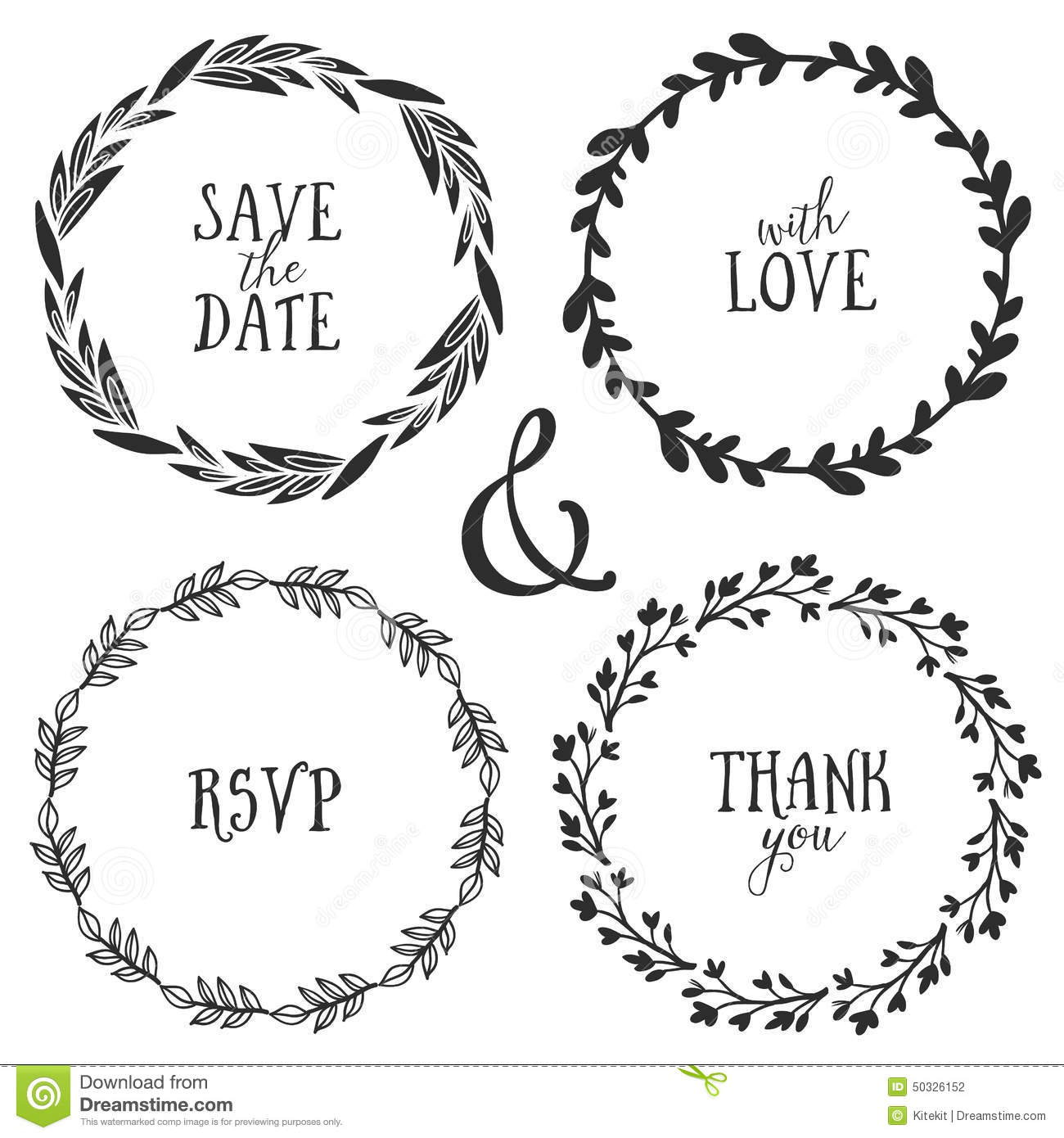 1300x1390 Rustic Wreath Vector Clipart