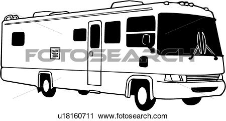 450x240 Rv Vector Clipart