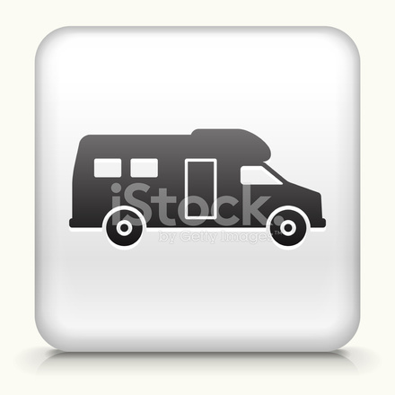 440x440 Square Button With Rv Royalty Free Vector Art Stock Vector