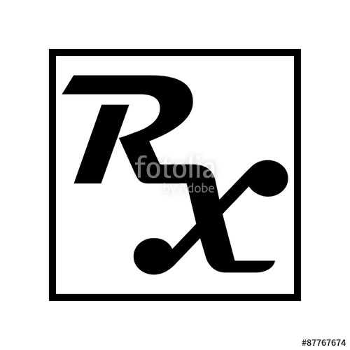 500x500 Medicine Symbol Rx Prescription Stock Image And Royalty Free