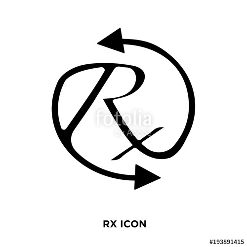 500x500 Rx Icon Vector Stock Image And Royalty Free Vector Files On