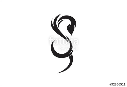 500x342 S Initial Tribal Logo Vector Stock Image And Royalty Free Vector