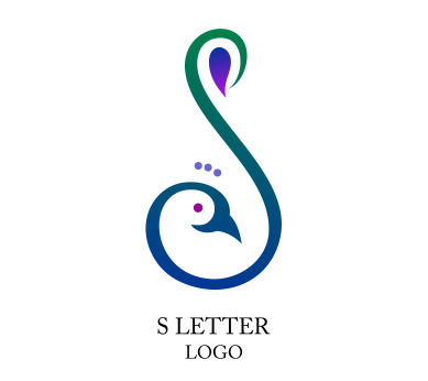 389x346 S Letter Alphabet Peacock Inspiration Vector Logo Design Download