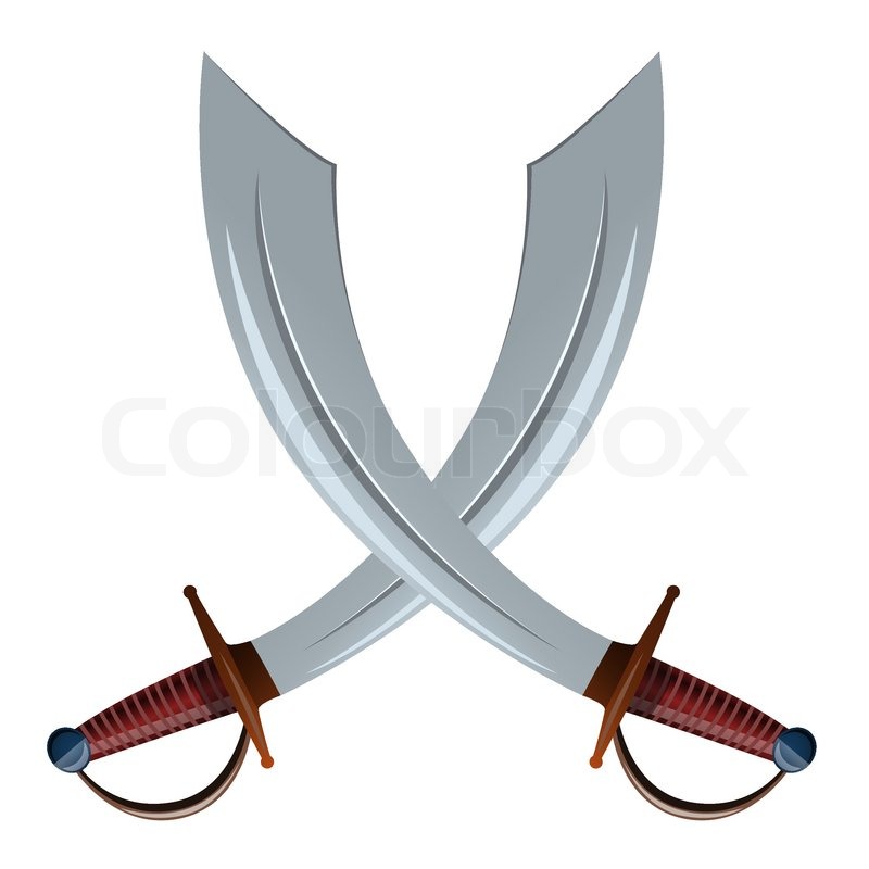 800x800 Saber, Vector Illustration Stock Vector Colourbox