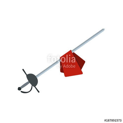 500x500 Saber Icon, Flat Style Stock Image And Royalty Free Vector Files