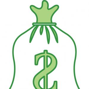300x300 Green Bag Money Bank Treasure Sack Vector Orangiausa