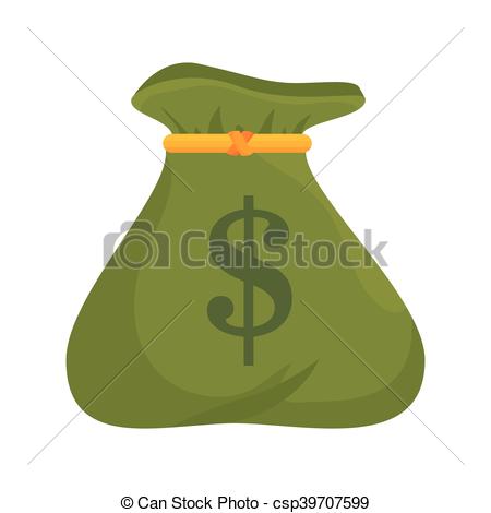 450x470 Money Bag Sack Cash Financial Economy Iteam Vector Illustration.