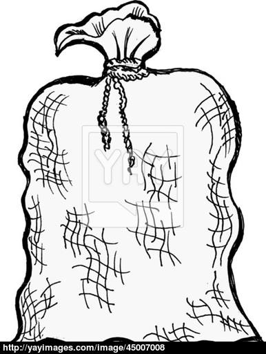 386x512 Old Sack Vector