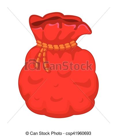406x470 Santa Money Bag, Sack Vector Symbol Icon Design. Beautiful