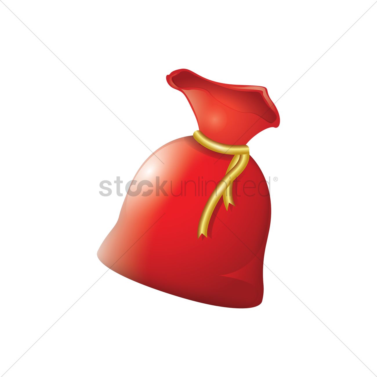 1300x1300 Santa Sack Vector Image