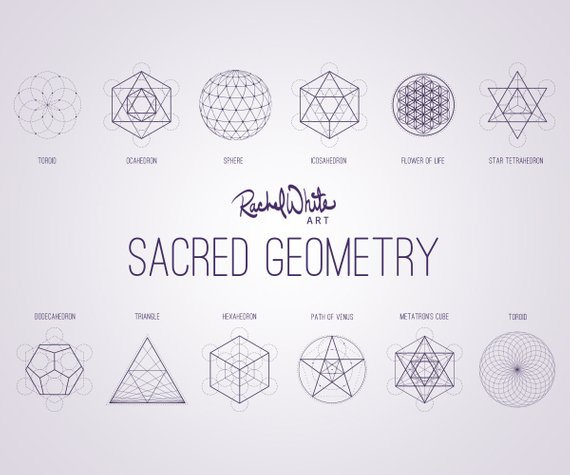 570x475 Sacred Geometry Vector Illustrations Ai Eps And Png 24 Etsy