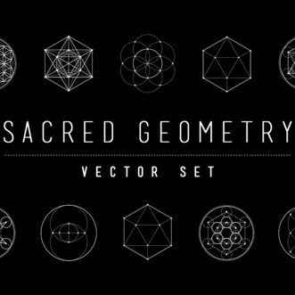 331x331 Sacred Geometry Vector Set