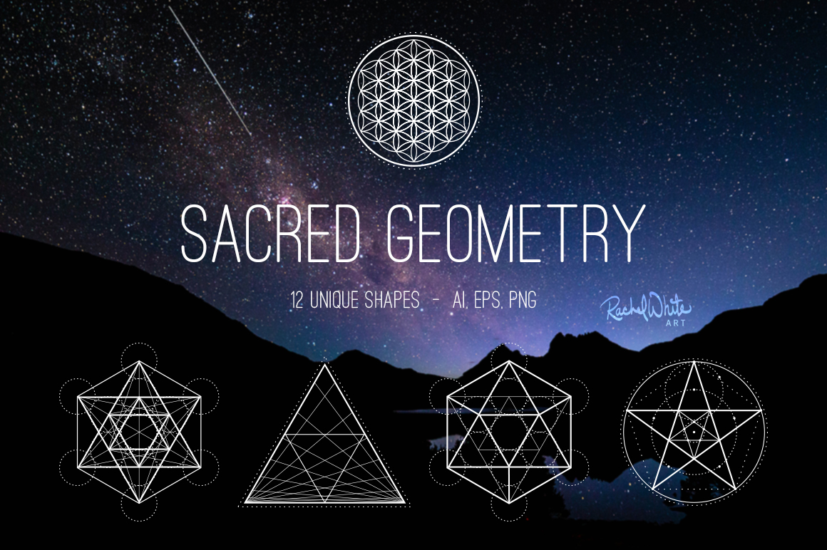 1160x772 Sacred Geometry Vectors Dark Bcckground Vector