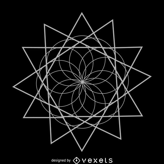 570x570 Lotus Flower Sacred Geometry