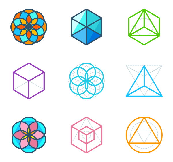 600x564 11 Geometry Icon Packs
