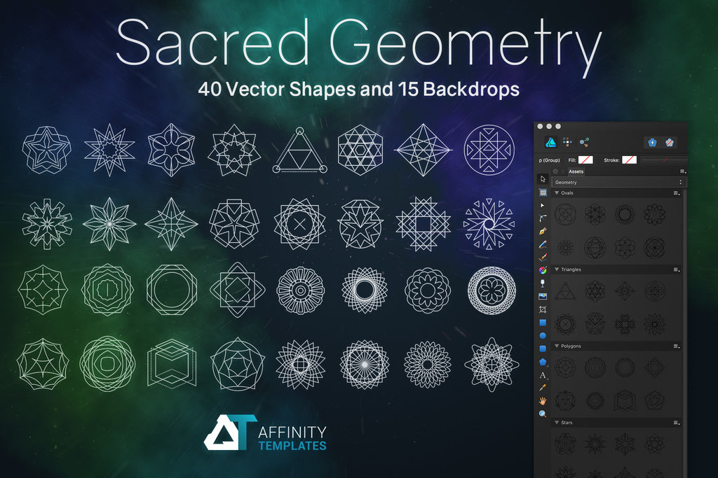 1024x683 Sacred Geometry Vector Set By Mkrukowski