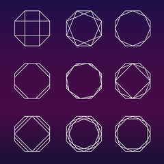 240x240 Sacred Geometry Vector Set