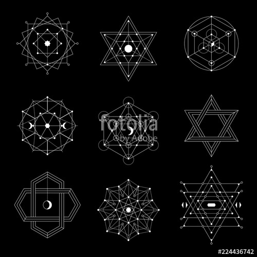 500x500 Sacred Geometry Vector Set Stock Image And Royalty Free Vector