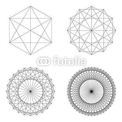 400x400 Set Of Geometrical Elements And Shapes. Sacred Geometry Vector