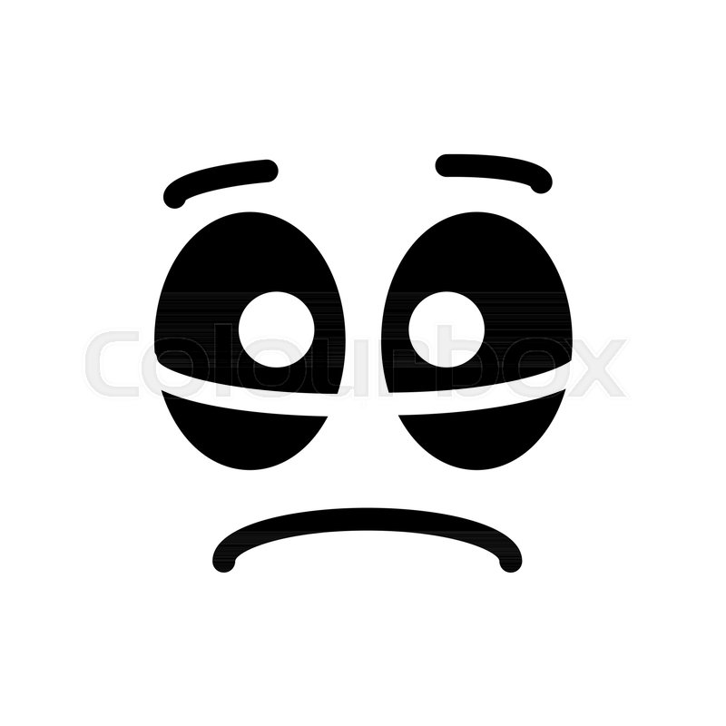 800x800 Line Emotional Smiley. Emoji. Vector Icon. Funny Cartoon Emotional