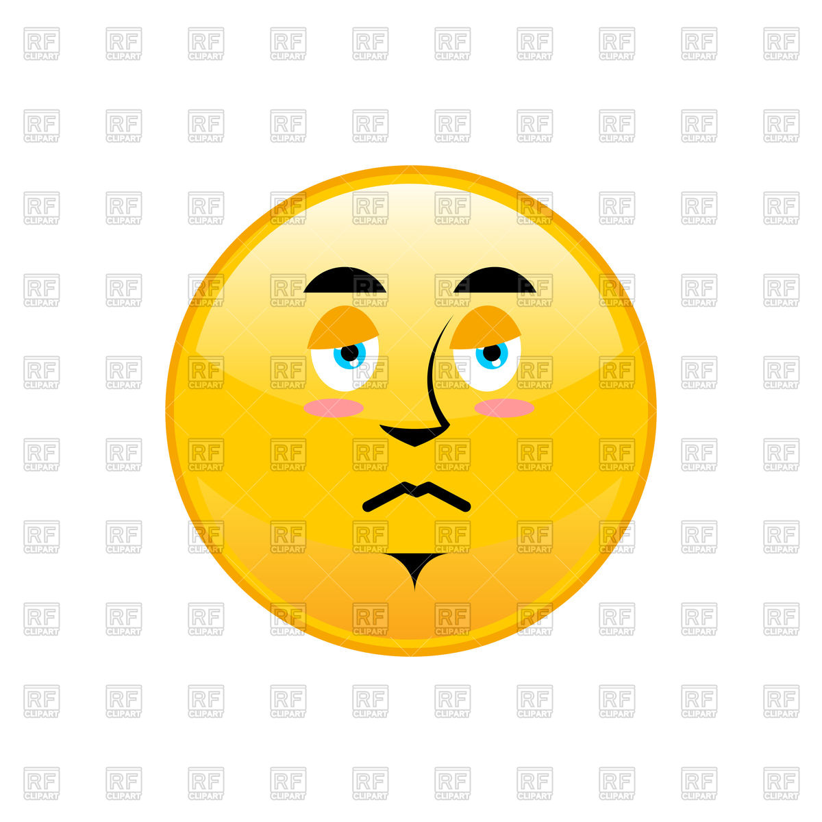 1200x1200 Sad Emoji Isolated Vector Image Vector Artwork Of Icons And