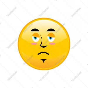 300x300 Yellow Cartoon Face Sad Upset Emoji People Emotion Vector Arenawp