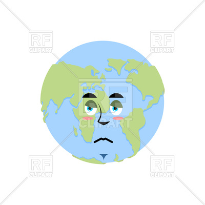 400x400 Earth Sad Emoji Vector Image Vector Artwork Of Icons And Emblems