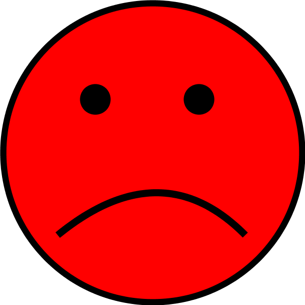 600x600 Sad Face Vector Clip Art 2