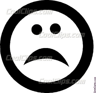 308x300 Sad Face Vector Clip Art