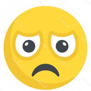 300x300 Frowning Face Emoji Icons Vector Geekchicpro