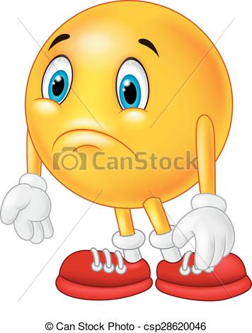 356x470 Vector Illustration Of Cartoon Emoticon Sad.