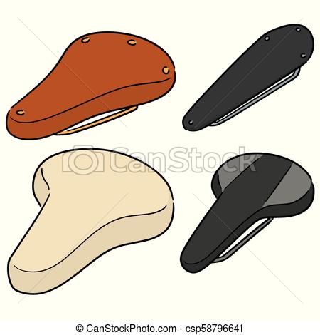 450x470 Vector Set Of Bicycle Saddle.