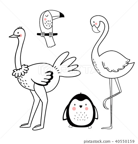 450x468 Safari Animals Vector Set