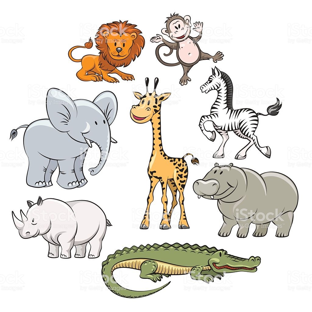 1024x1024 Cartoon Safari And Jungle Animals Vector Id537549166 At Vector