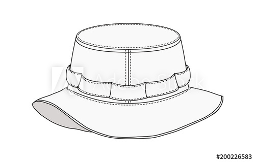 500x319 Illustration Of Safari Hat ( White )