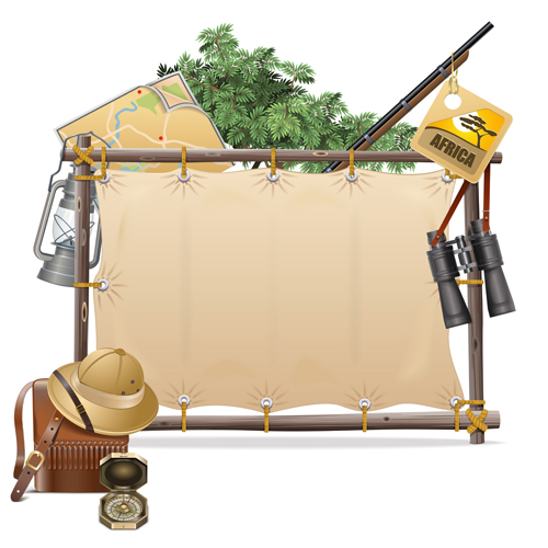 500x500 Safari Frame With Canvas Vector Free Download