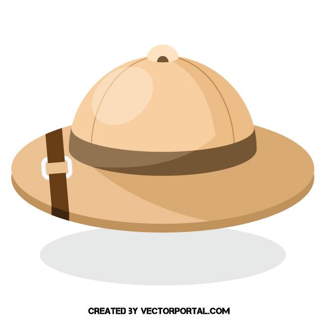 660x660 Safari Hat Vector Image